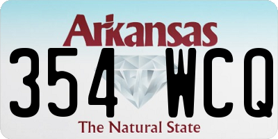 AR license plate 354WCQ