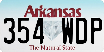 AR license plate 354WDP
