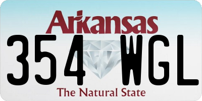 AR license plate 354WGL