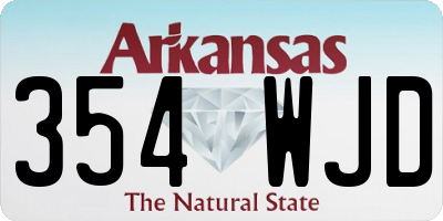 AR license plate 354WJD