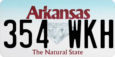 AR license plate 354WKH