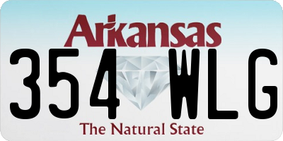 AR license plate 354WLG