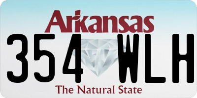 AR license plate 354WLH