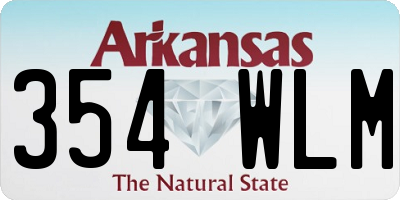 AR license plate 354WLM