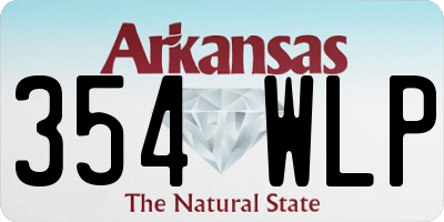 AR license plate 354WLP