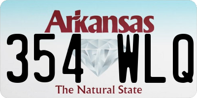 AR license plate 354WLQ