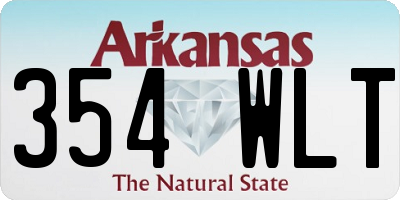 AR license plate 354WLT