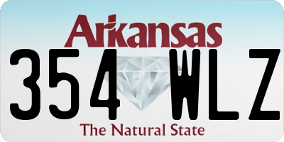 AR license plate 354WLZ