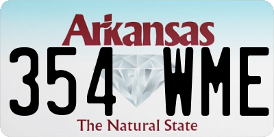 AR license plate 354WME