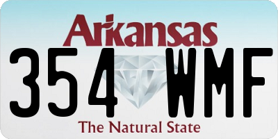 AR license plate 354WMF