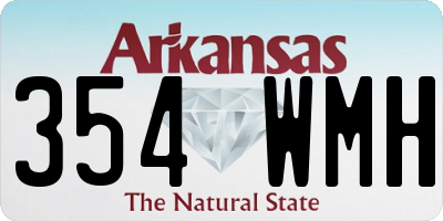 AR license plate 354WMH