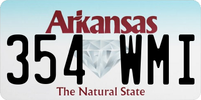 AR license plate 354WMI