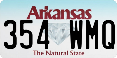AR license plate 354WMQ
