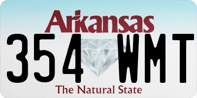 AR license plate 354WMT