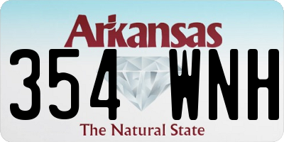 AR license plate 354WNH