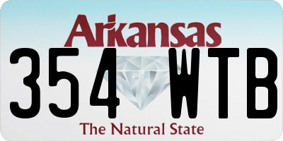 AR license plate 354WTB