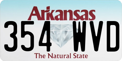 AR license plate 354WVD