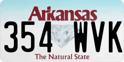 AR license plate 354WVK