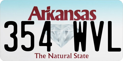 AR license plate 354WVL