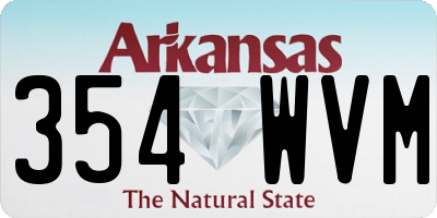 AR license plate 354WVM