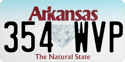AR license plate 354WVP