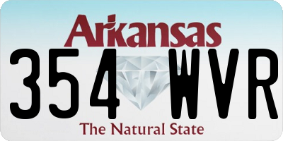 AR license plate 354WVR
