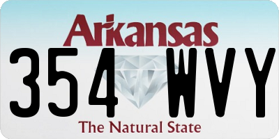AR license plate 354WVY