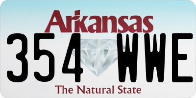 AR license plate 354WWE