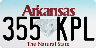 AR license plate 355KPL