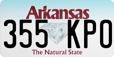 AR license plate 355KPO