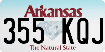 AR license plate 355KQJ