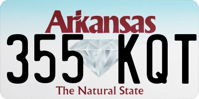 AR license plate 355KQT