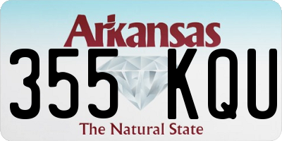 AR license plate 355KQU