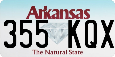 AR license plate 355KQX