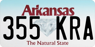 AR license plate 355KRA