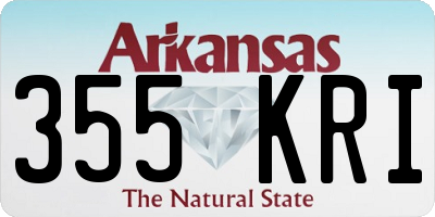 AR license plate 355KRI
