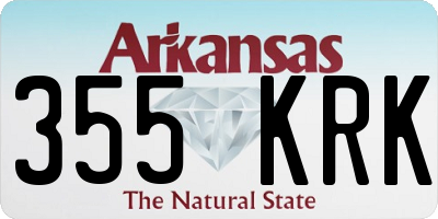 AR license plate 355KRK
