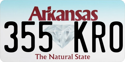 AR license plate 355KRO