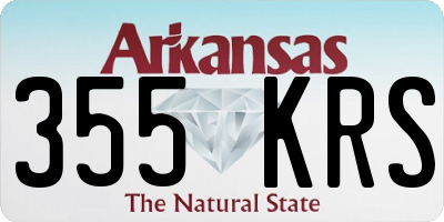 AR license plate 355KRS
