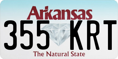AR license plate 355KRT