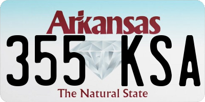 AR license plate 355KSA