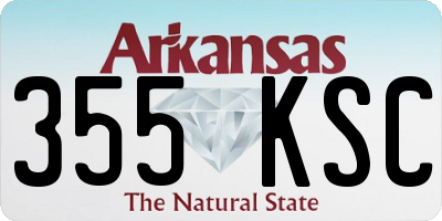 AR license plate 355KSC