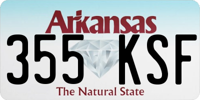 AR license plate 355KSF