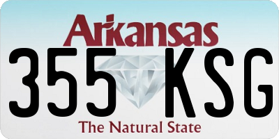 AR license plate 355KSG