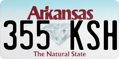 AR license plate 355KSH