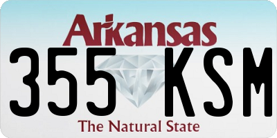 AR license plate 355KSM