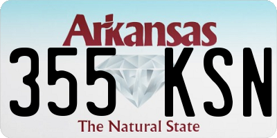 AR license plate 355KSN