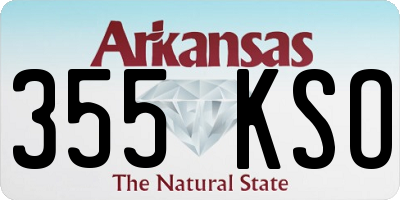 AR license plate 355KSO
