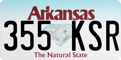 AR license plate 355KSR