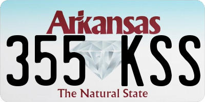 AR license plate 355KSS